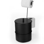 Suporte Para Papel E Lixeira 5L Black Life 2454 Arthi