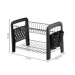 Escorredor Duplo Black Life 12 Pratos 2469 Arthi - Imagem 3