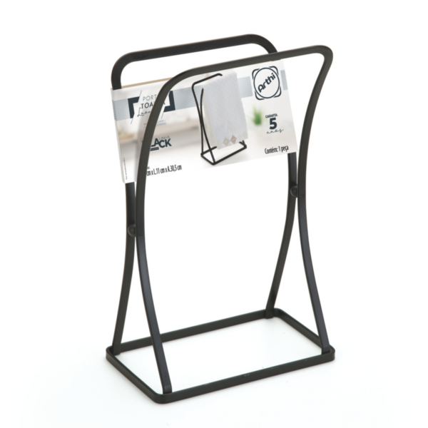 Porta Toalha Lavabo Black 2513 Arthi