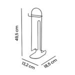 Suporte De Papel Higiênico 4 Rolos Black 2563 Arthi - Imagem 4