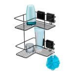 Cantoneira Dupla Black Com Ventosa Black 2581 Arthi - Imagem 2