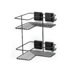 Cantoneira Dupla Black Com Ventosa Black 2581 Arthi