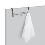 Suporte De Porta Para Toalhas 3 Ganchos Black 2582 Arthi - Imagem 3