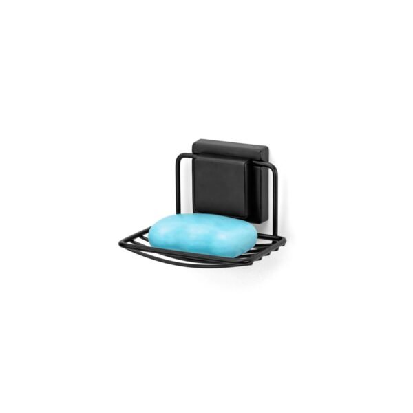 Saboneteira Com Ventosa Fixa Black 2588 Arthi