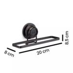 Porta Toalha de Rosto Black Ventosa Redonda 2603 Arthi - Imagem 6