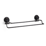 Porta Toalha Duplo Black Ventosa Redonda 2604 Arthi