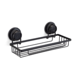 Suporte Shampoo Retangular Black Ventosa Redonda 2605 Arthi