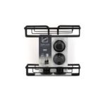 Prateleira Dupla Shampoo Retangular Black Ventosa 2606 Arthi - Imagem 5