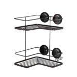 Cantoneira Dupla Black Piatina Ventosa Redonda 2607 Arthi - Imagem 4