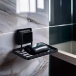 Saboneteira Ultra Black Ventosa Quadrada 2651 Arthi - Imagem 4