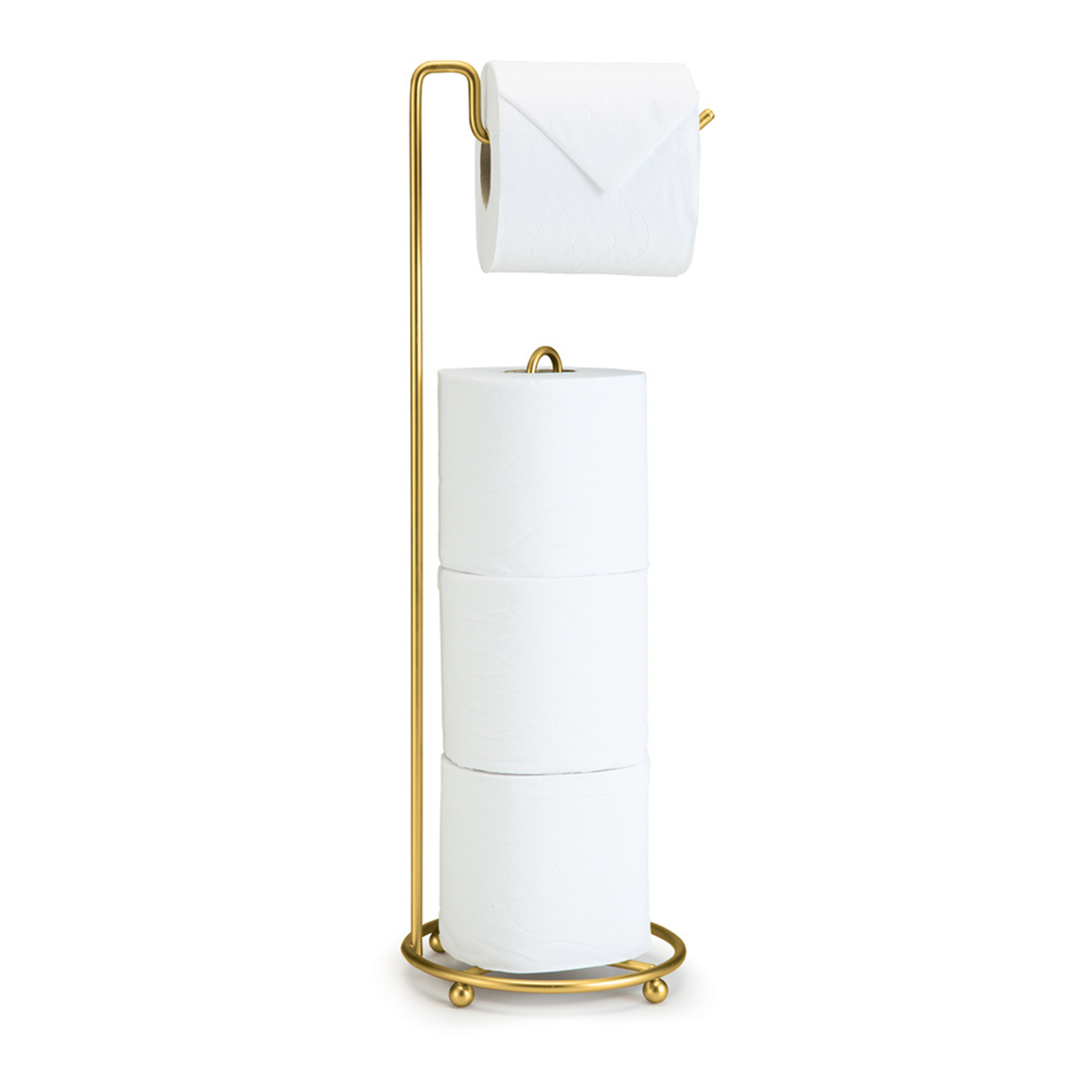 6664347-1200.png Porta Rolo De Papel Higiênico Dourado Fosco 3224 Arthi - Imagem 1