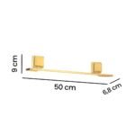 Porta Toalha De Banho Piatina Dourado Fosco 3M 3246 Arthi - Imagem 6