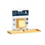 Porta Toalha De Rosto Dourado Fosco Piatina 3M 3251 Arthi - Imagem 2