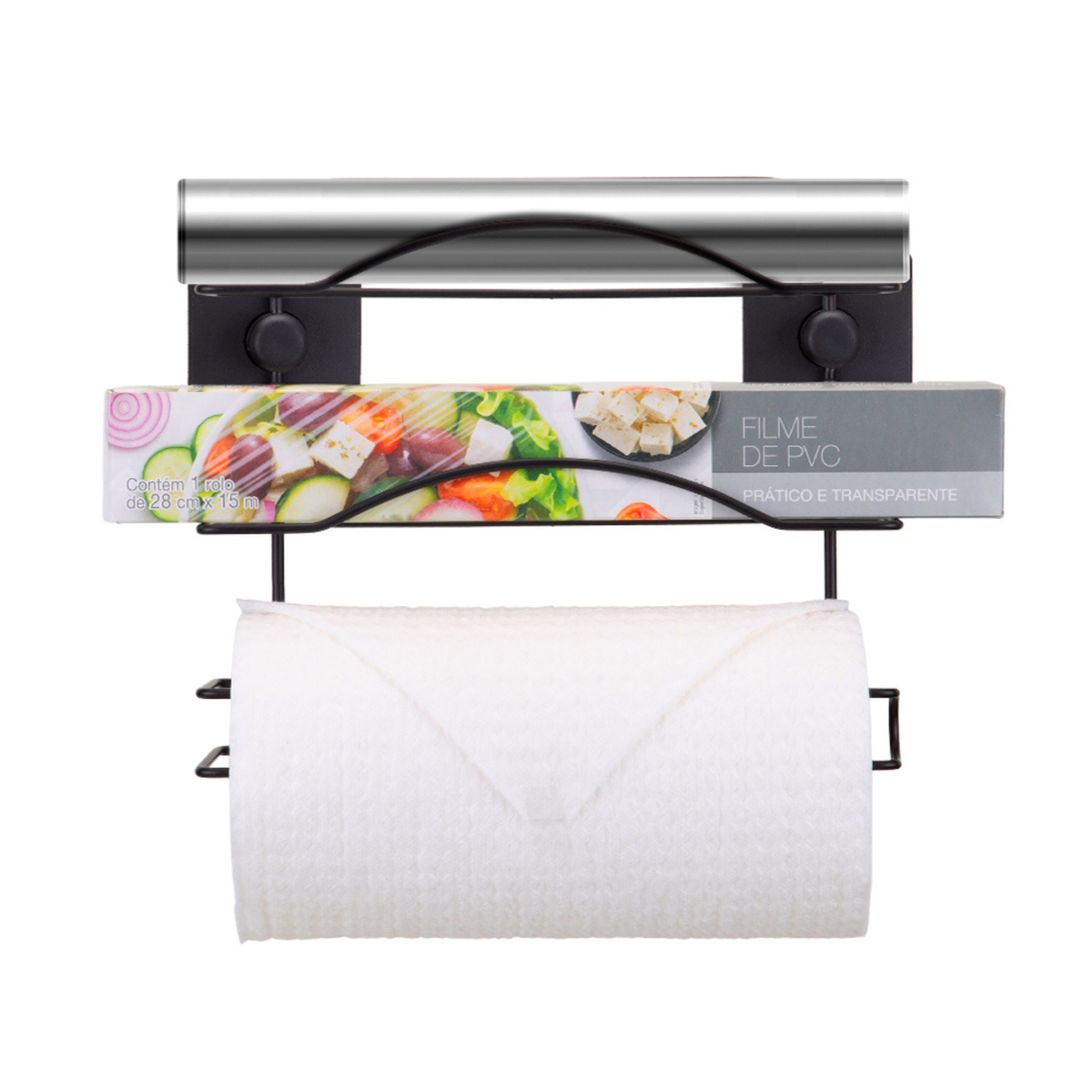 6667132-1200-1.png Porta Rolos Triplo Black 3M 3439 Arthi - Imagem 1