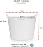 Cesto Multiuso Flexível 42 Litros 5005 Arthi - Imagem 6