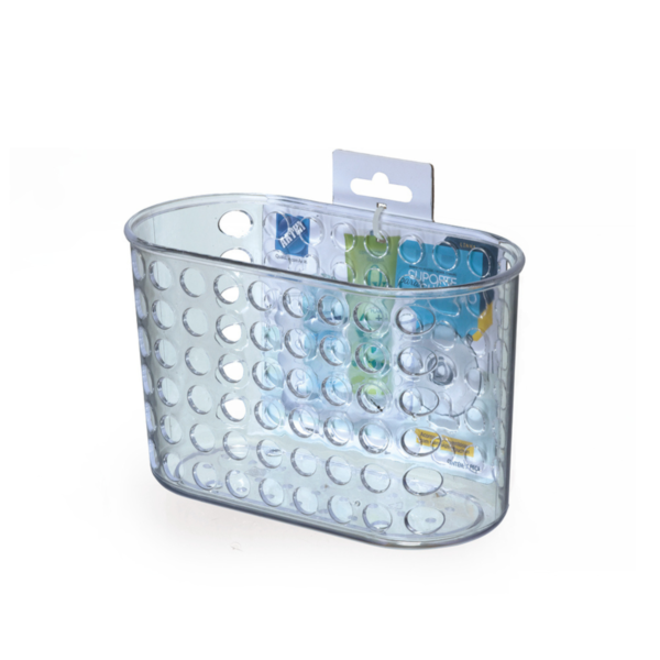 Porta Shampoo Ps Cristal Com Ventosa 5007 Arthi