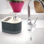 Organizador De Pia Detergente Bucha Branco/Cinza 5054 Arthi - Imagem 2