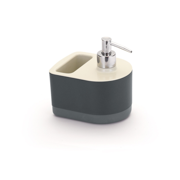 Organizador De Pia Detergente Bucha Branco/Cinza 5054 Arthi