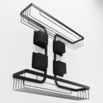 Prateleira Dupla Ultra Black Ventosa Retangular 2656 Arthi - Imagem 3