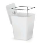 Lixeira Quadrada Branca Aramado Interno 7LTC 5090 Arthi