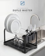 Escorredor Master Preto Com Bandeja 1043 Arthi - Imagem 12