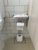 Porta Papel Higienico Suporte de Celular Cromado 1136 Arthi - Imagem 4