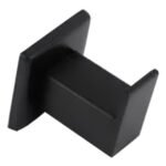 Cabide Gardenia Barra Chata 3/4 Inox Preto Metais Banheiro