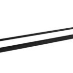 Toalhas Toalheiro Duplo 60cm Quadrada Inox Preto - Gardênia