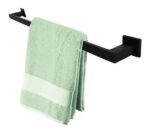 Porta Toalhas Toalheiro 30cm Quadrada Inox Preto - Gardenia - Imagem 2