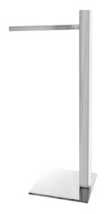 Toalheiro de Bancada Lavabo Quadrado Inox 304 Polido Premium - Kazalinda - Imagem 2