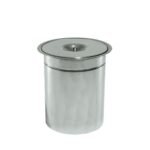 Lixeira de Embutir Pia Cozinha Aço Inox 10 Litros - Inox 304 Polido Kazalinda