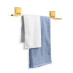 Porta Toalha De Banho Piatina Dourado Fosco 3M 3246 Arthi