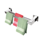 Toalheiro Duplo Banheiro 60cm Inox 304 Polido Steel Cilento - Não Enferruja - Imagem 2