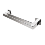 Toalheiro Duplo 80cm Banheiro Parede Inox 304 Steel Cilento - Não Enferruja Polido