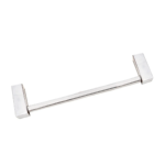 Porta Toalha Banheiro Quadrado Inox 304 Polido 45cm Ilhéus Cilento - Não Enferruja