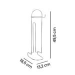 Suporte Portatil Para Papel Higienico Cromado 1134 Arthi - Imagem 5