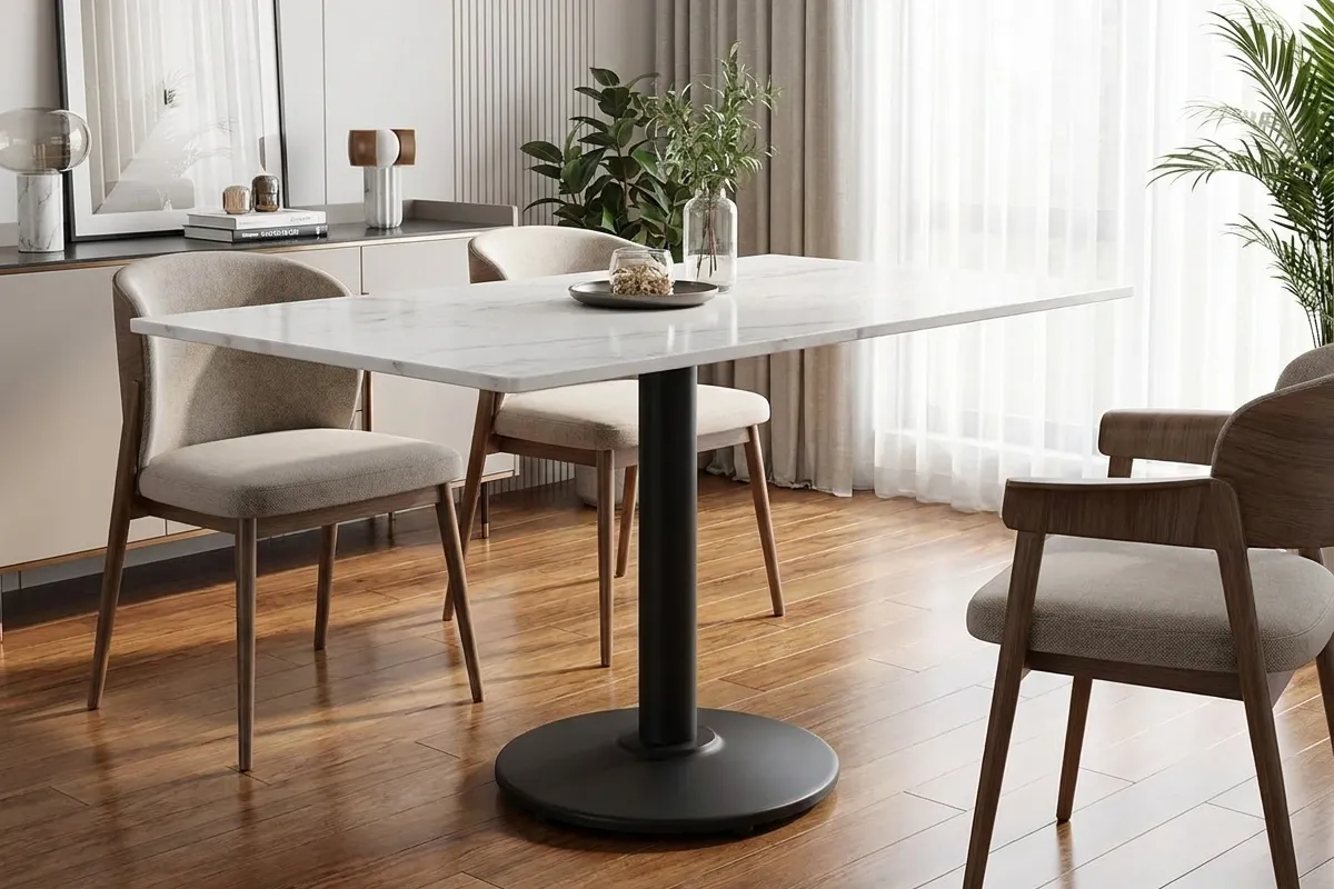 Base de mesa OR 2206 em ambiente contemporâneo