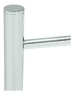 Papeleira De Chão Redonda 4030 Simples Latao Cromado - Imagem 2