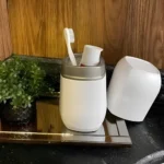 Porta Escovas E Pasta Conceito Aço Escovado 1924 Arthi - Imagem 6