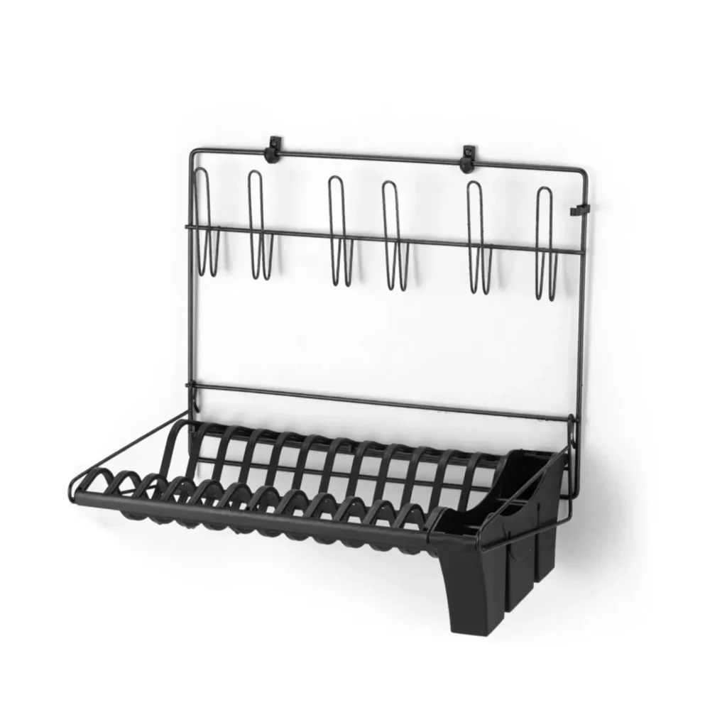 Escorredor Cook Home Gaivota Black 2631 Arthi em fundo branco