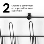 Cook Home Organizador Seca Pratos Gaivota Black 2631 Arthi de Parede - Imagem 6