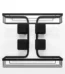 Prateleira dupla Ultra Black com ventosa retangular Arthi 2656 em fundo branco