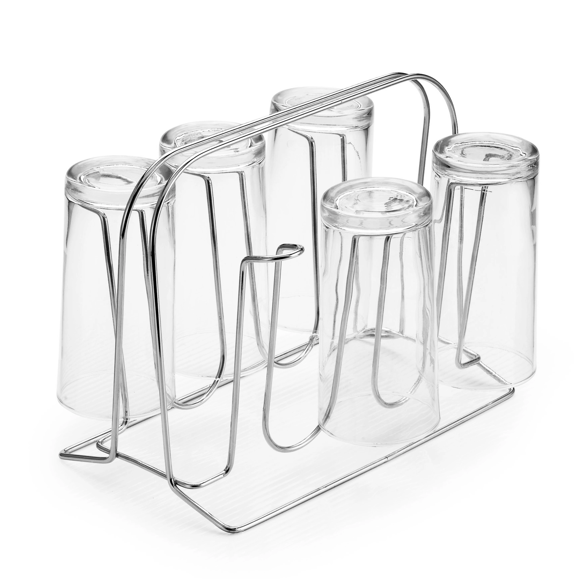 porta copos Suporte Para 6 Copos Art Cook Cromado 1605 Arthi - Imagem 1