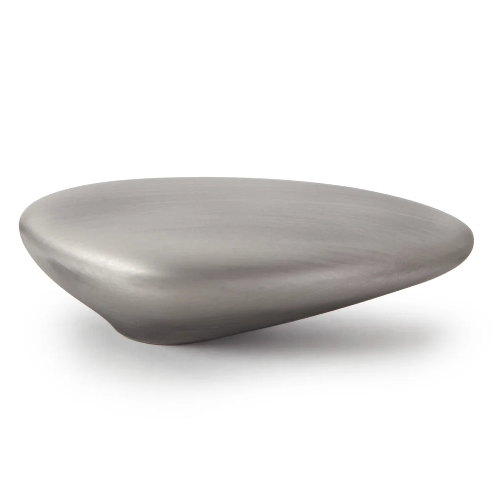 Puxador de Armário Níquel Velho Seixo G Zen Design para móveis de luxo