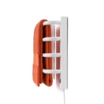 Aquecedor de toalhas elétrico Flape branco 127V com fio à direita