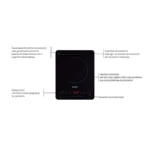 Cooktop portátil indução Tramontina Slim Touch EI 30 com comando touch e mesa vitrocerâmica - 1