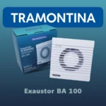 Exaustor para banheiro silencioso Tramontina BA 100 em polipropileno branco