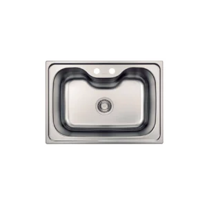 Cuba Tramontina Morgana 60FX undermount inox escovado 69x49cm vista frontal