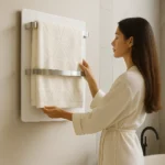Toalheiro térmico inox banheiro Vieiro com tecnologia Quick Heat para aquecimento rápido e uniforme