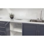 Lixeira de embutir inox 5 litros Tramontina Clean Square quadrada com acabamento acetinado e balde removível